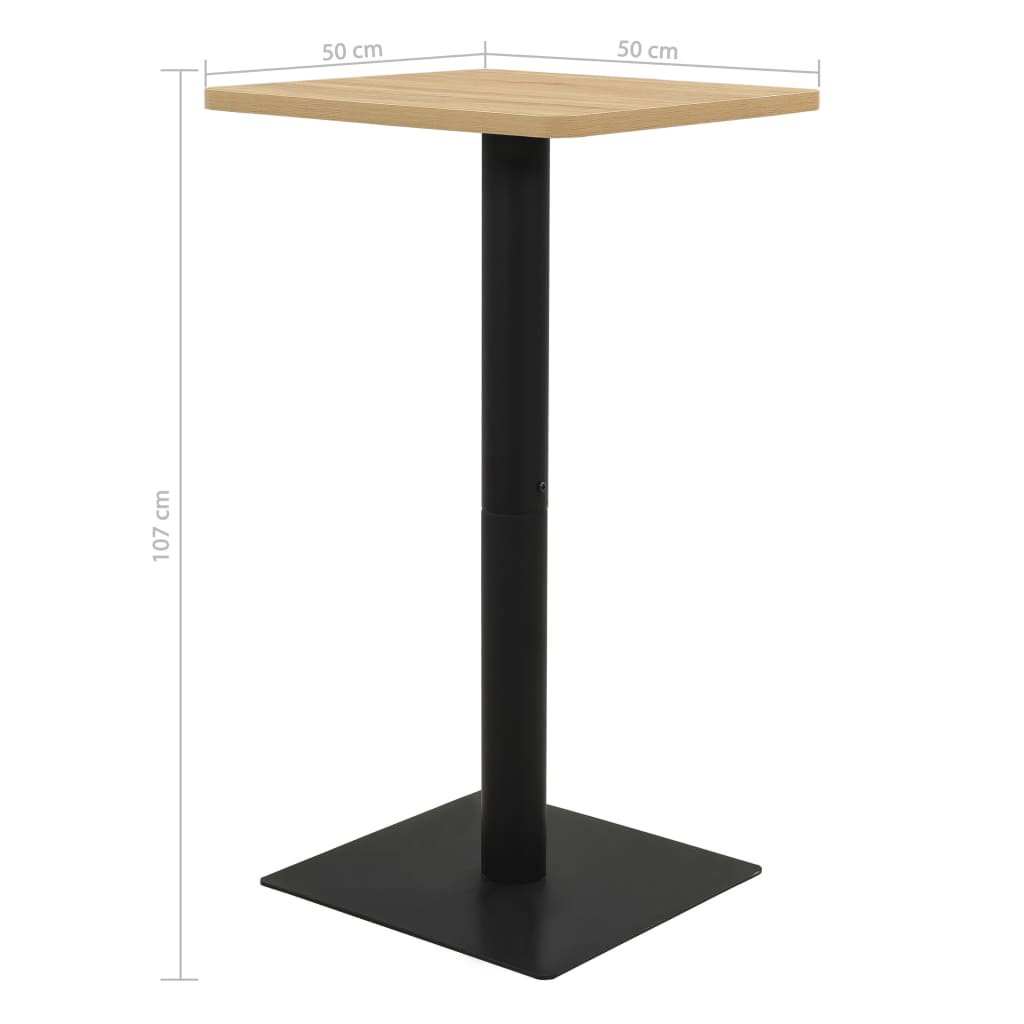 Bistro Table Oak Colour 50x50x107 cm