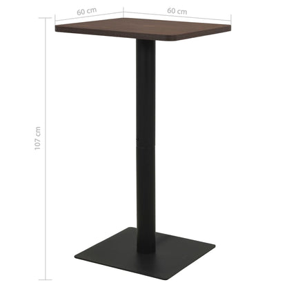 Bistro Table Dark Ash 60x60x107 cm