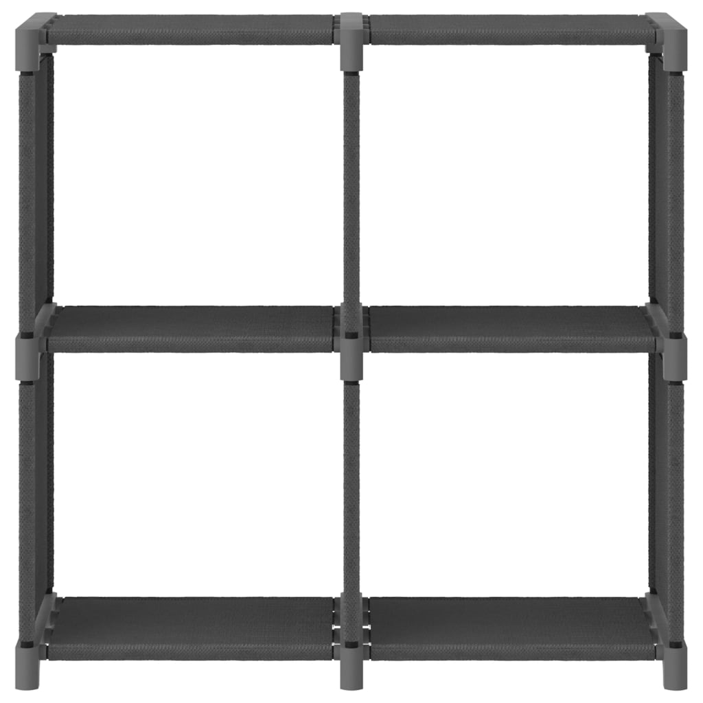 4-Cube Display Shelf Grey 69x30x72.5 cm Fabric