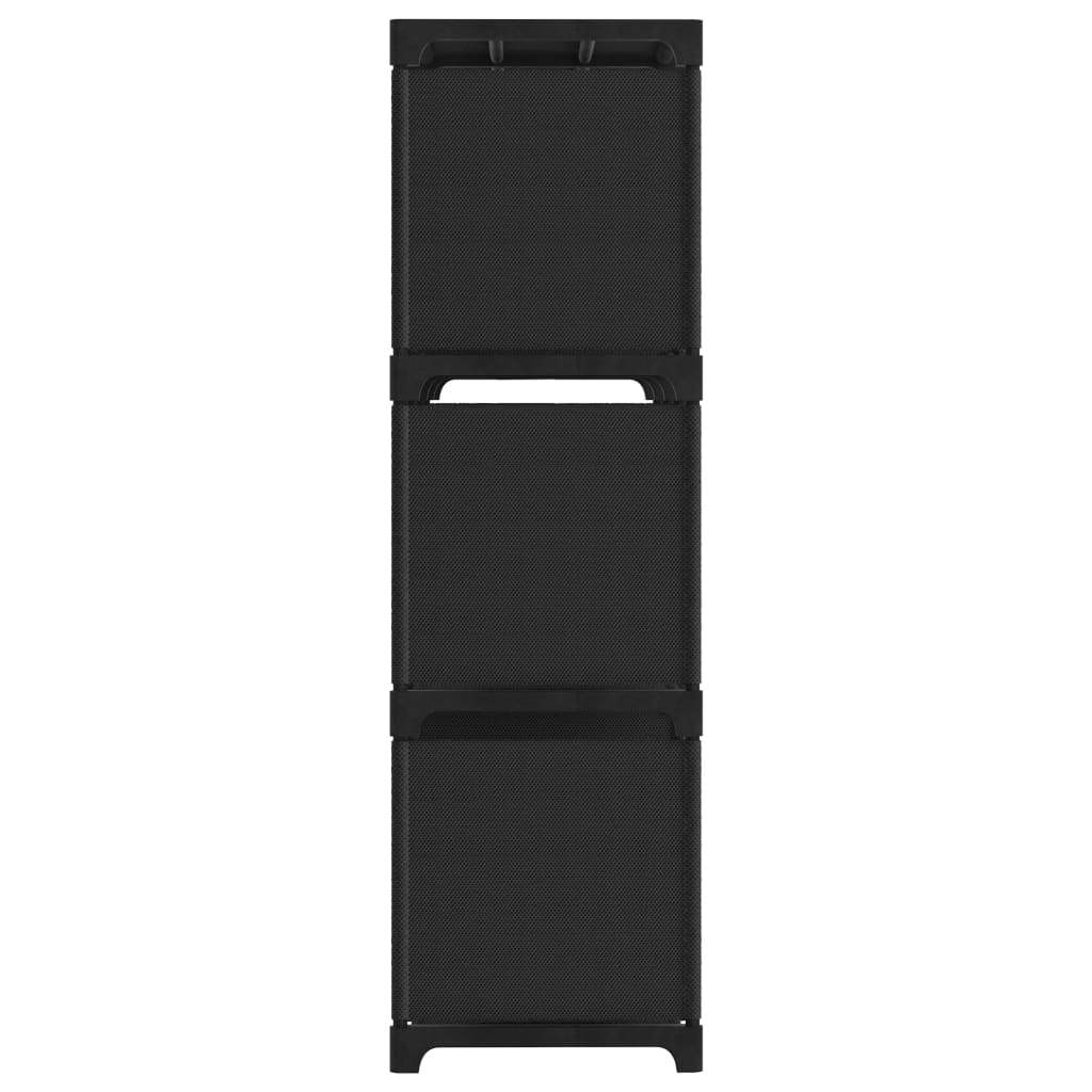 9-Cube Display Shelf Black 103x30x107.5 cm Fabric