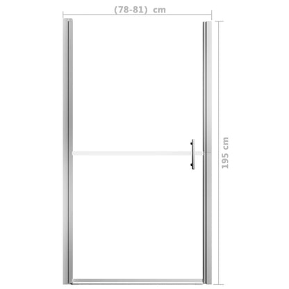 Shower Door Tempered Glass 81x195 cm