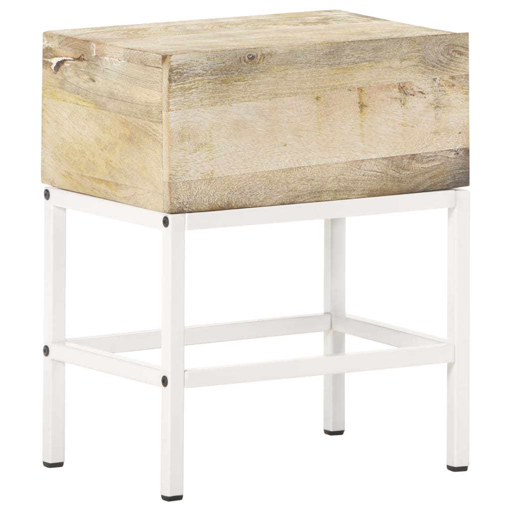 Bedside Table 40x30x50 cm Solid Mango Wood