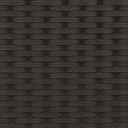 Stackable Outdoor Chairs 4 pcs Poly Rattan Black