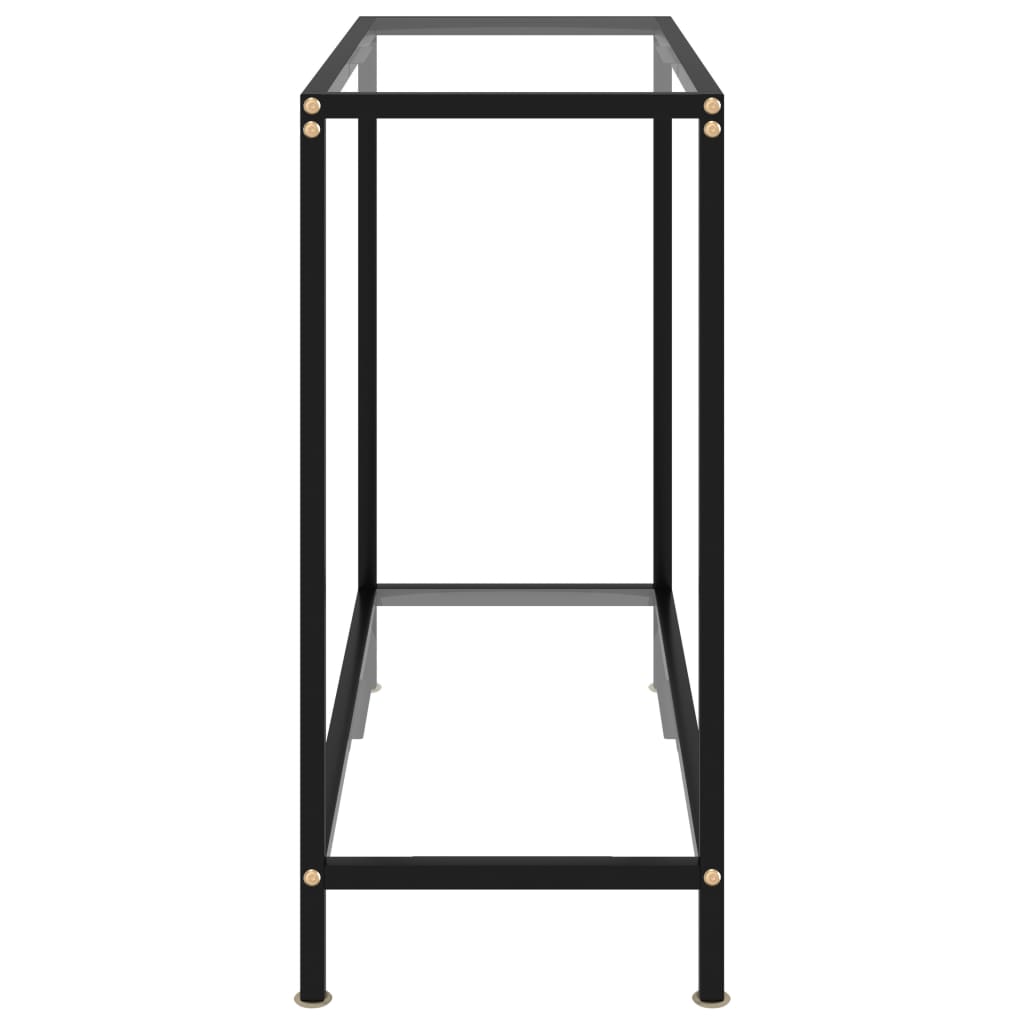 Console Table Transparent 80x35x75 cm Tempered Glass