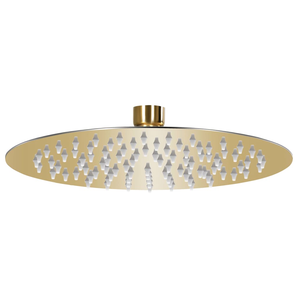 Rain Shower Head Stainless Steel 20 cm Round Gold