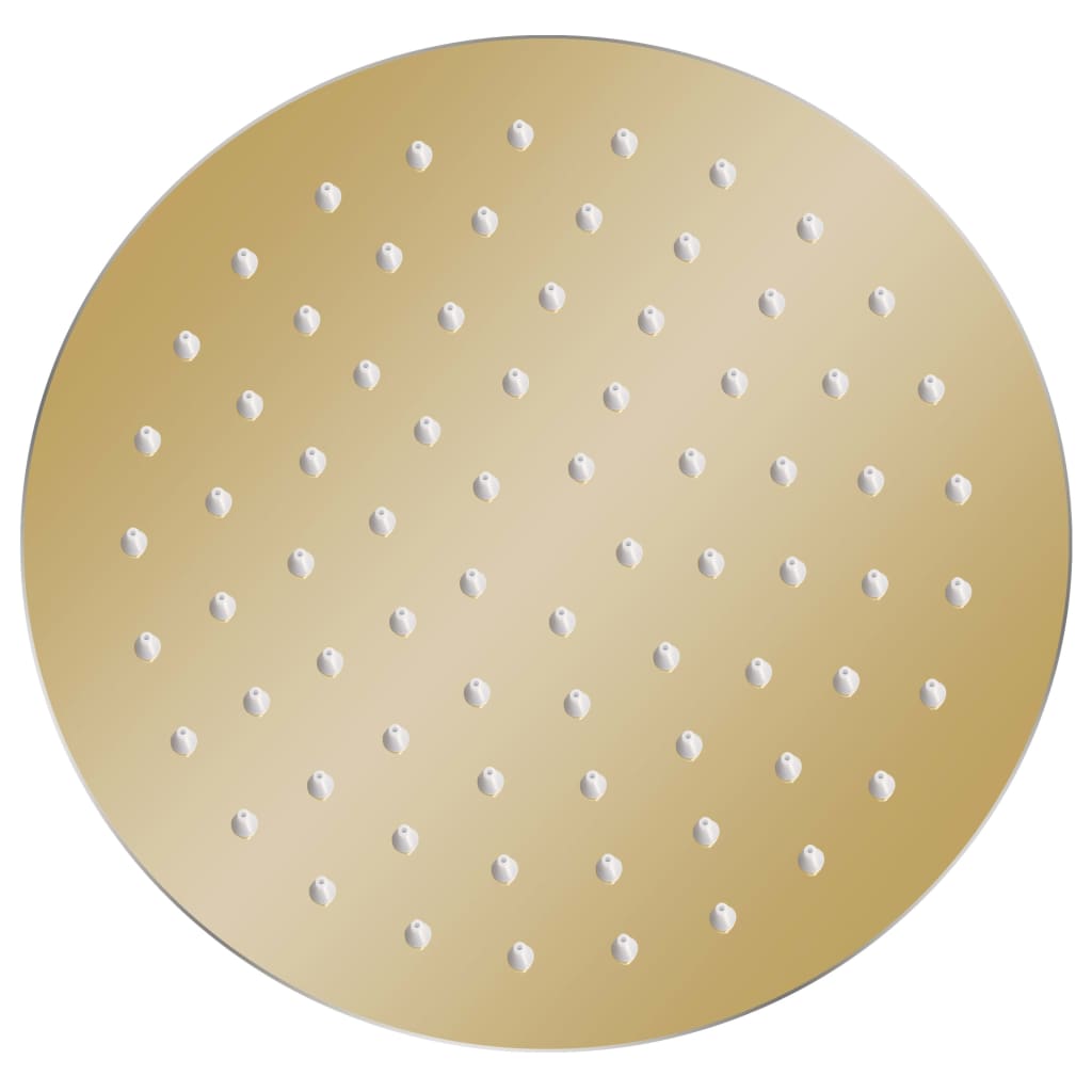 Rain Shower Head Stainless Steel 20 cm Round Gold