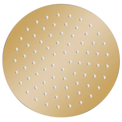 Rain Shower Head Stainless Steel 20 cm Round Gold