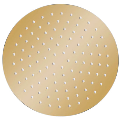 Rain Shower Head Stainless Steel 25 cm Round Gold