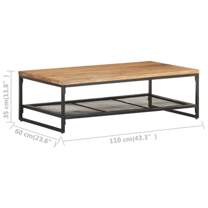 Coffee Table 110x60x35 cm Solid Acacia Wood