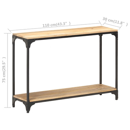 Console Table 110x30x75 cm Solid Mango Wood