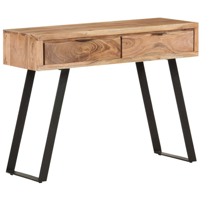 Console Table 100x35x76 cm Solid Acacia Wood with Live Edges