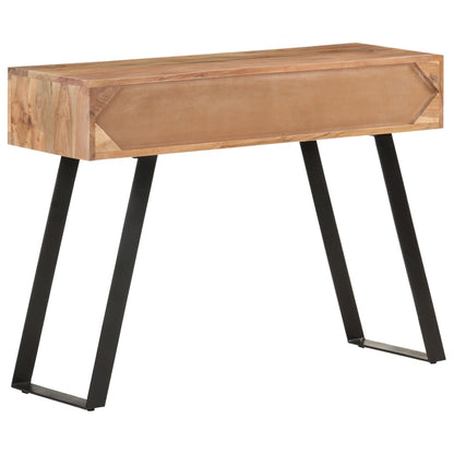 Console Table 100x35x76 cm Solid Acacia Wood with Live Edges