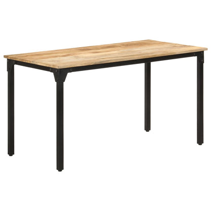 Dining Table 140x70x76 cm Rough Mango Wood