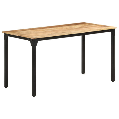 Dining Table 140x70x76 cm Rough Mango Wood