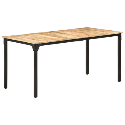 Dining Table 160x80x76 cm Rough Mango Wood