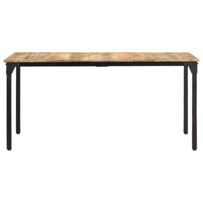 Dining Table 160x80x76 cm Rough Mango Wood