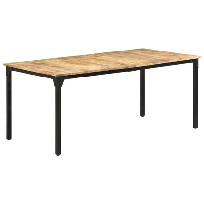 Dining Table 180x90x76 cm Rough Mango Wood