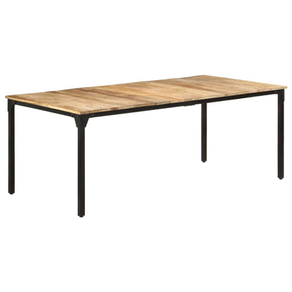 Dining Table 200x100x76 cm Rough Mango Wood