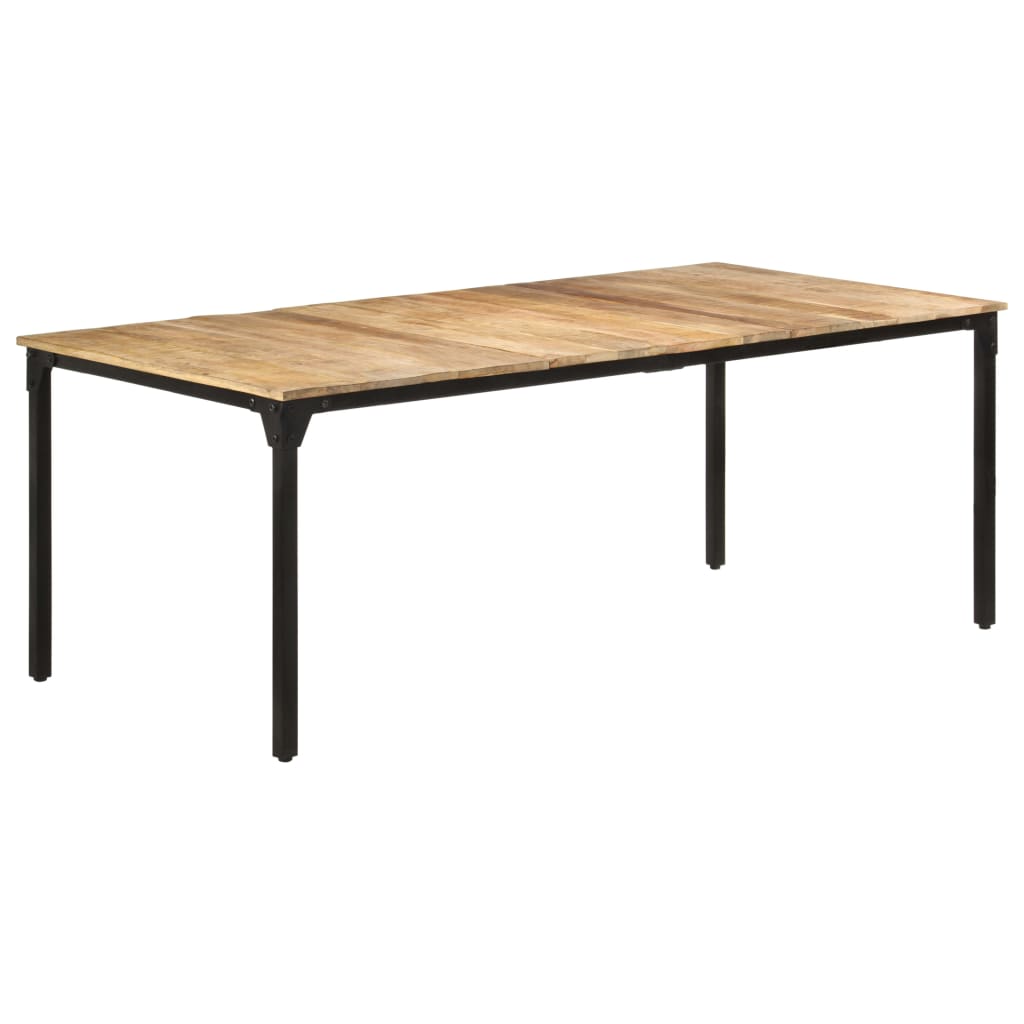 Dining Table 200x100x76 cm Rough Mango Wood