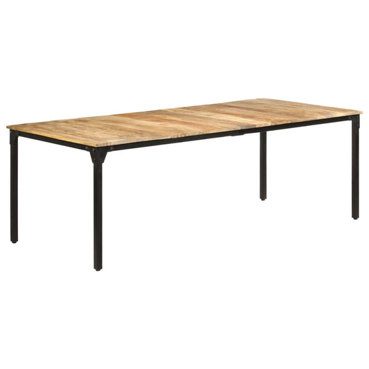 Dining Table 220x100x76 cm Rough Mango Wood