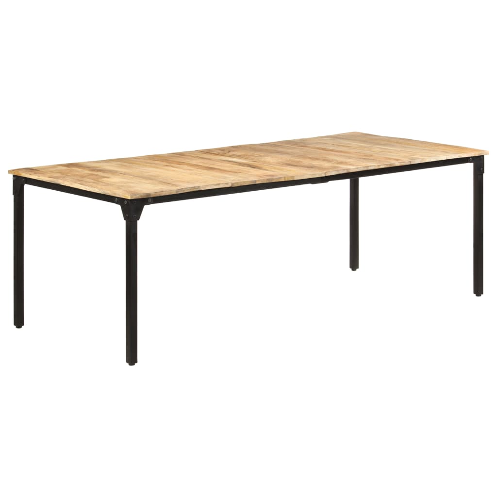 Dining Table 220x100x76 cm Rough Mango Wood