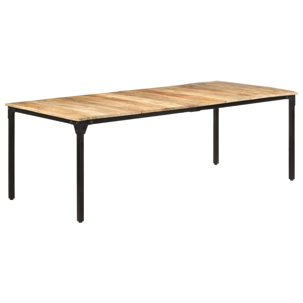 Dining Table 220x100x76 cm Rough Mango Wood