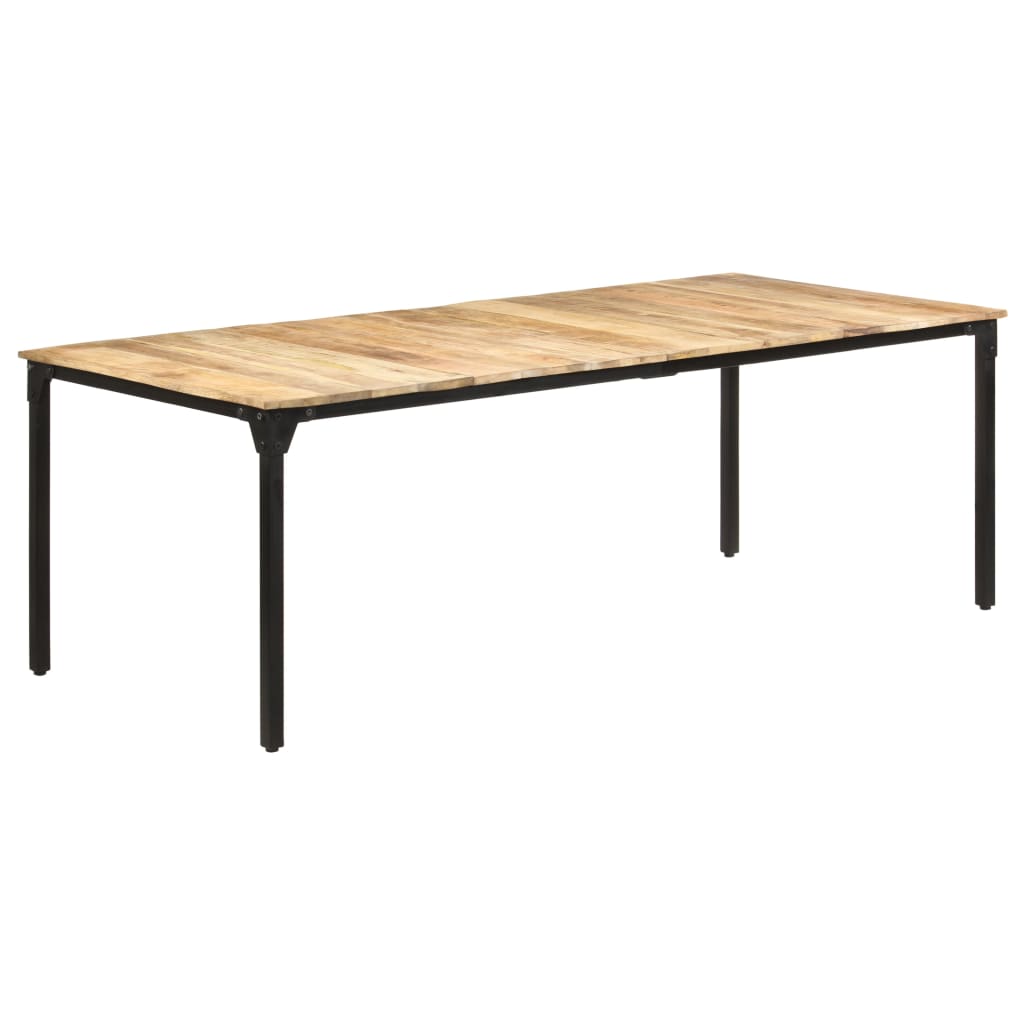 Dining Table 220x100x76 cm Rough Mango Wood