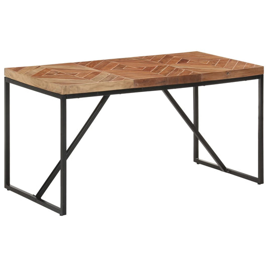 Dining Table 140x70x76 cm Solid Acacia and Mango Wood