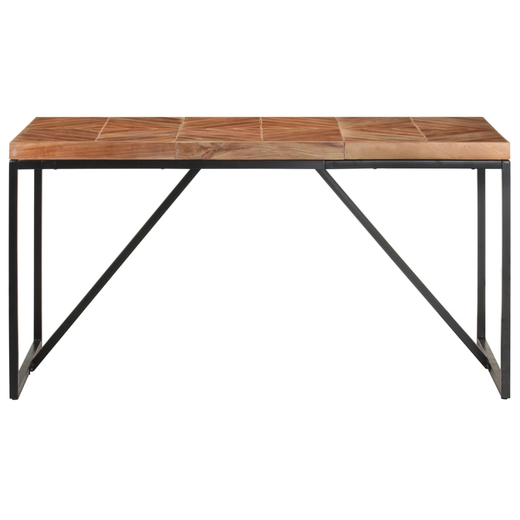 Dining Table 140x70x76 cm Solid Acacia and Mango Wood