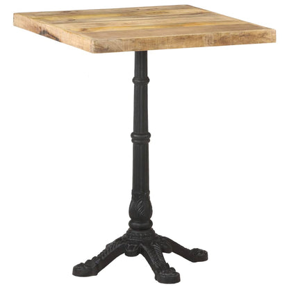 Bistro Table 60x60x77 cm Rough Mango Wood