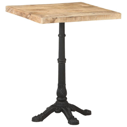 Bistro Table 60x60x77 cm Rough Mango Wood