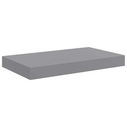 Floating Wall Shelves 4 pcs Grey 40x23x3.8 cm MDF
