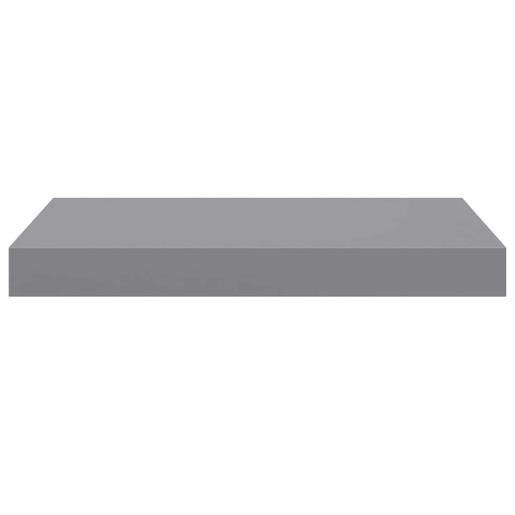 Floating Wall Shelves 4 pcs Grey 40x23x3.8 cm MDF