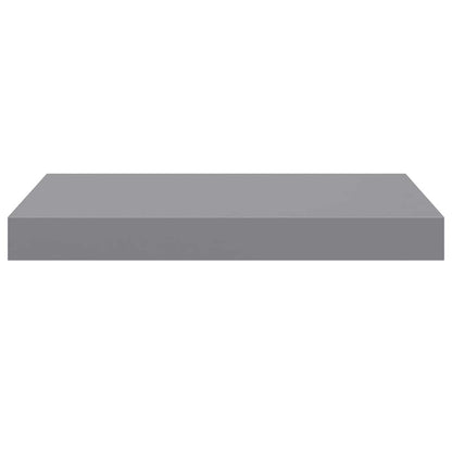 Floating Wall Shelves 4 pcs Grey 40x23x3.8 cm MDF
