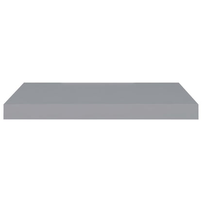 Floating Wall Shelves 4 pcs Grey 60x23.5x3.8 cm MDF