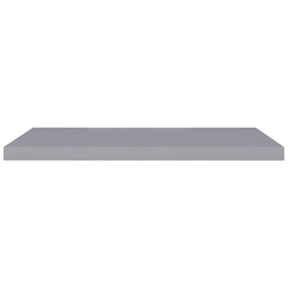 Floating Wall Shelves 2 pcs Grey 90x23.5x3.8 cm MDF