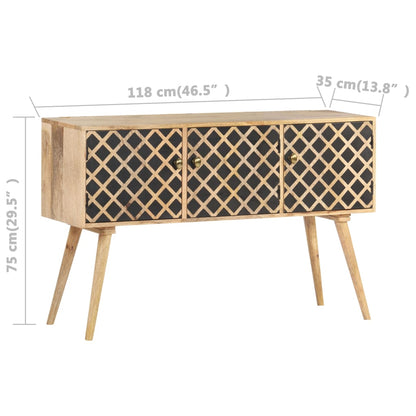 Sideboard 118x35x75 cm Solid Mango Wood