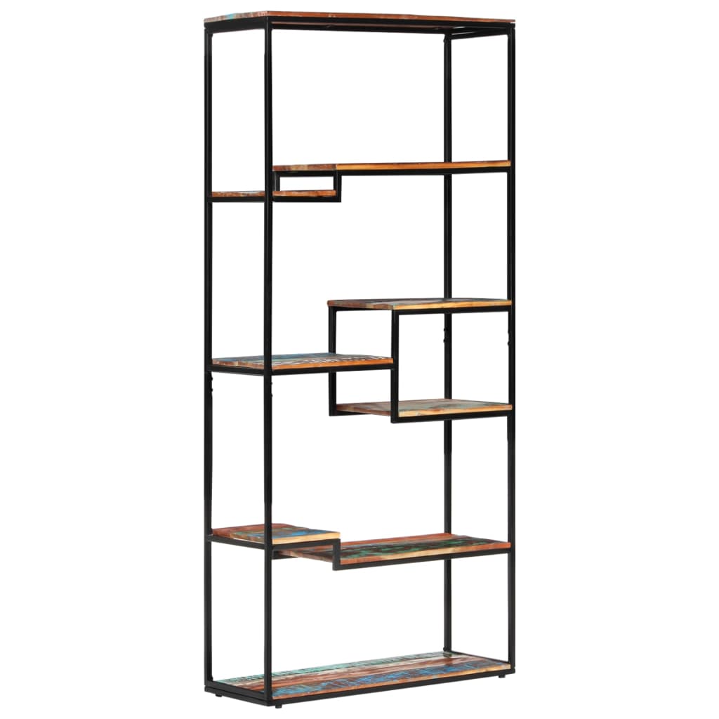 Bookcase 80x30x180 cm Solid Reclaimed Wood