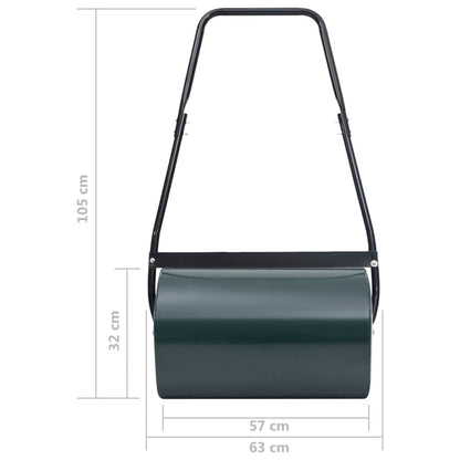 Lawn Roller Green and Black 63 cm 50 L