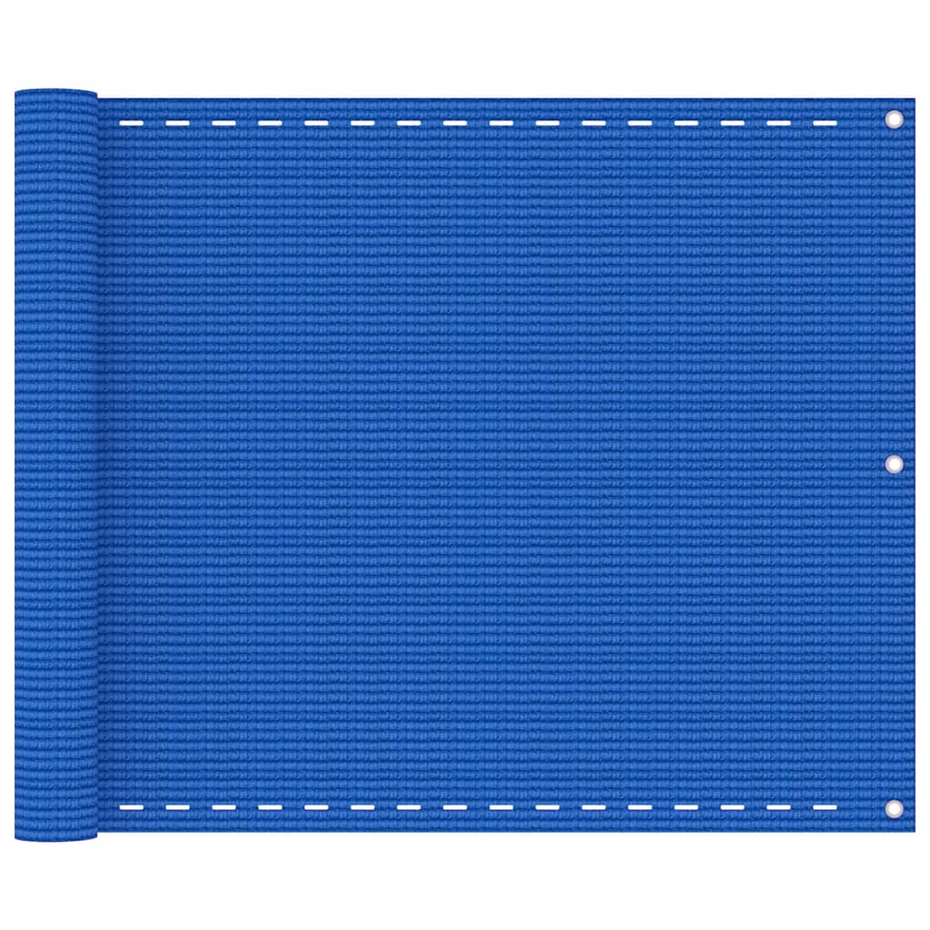 Balcony Screen Blue 75x500 cm HDPE