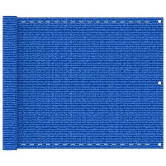 Balcony Screen Blue 75x500 cm HDPE