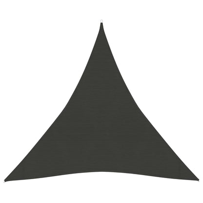 Sunshade Sail 160 g/m² Anthracite 4x4x4 m HDPE