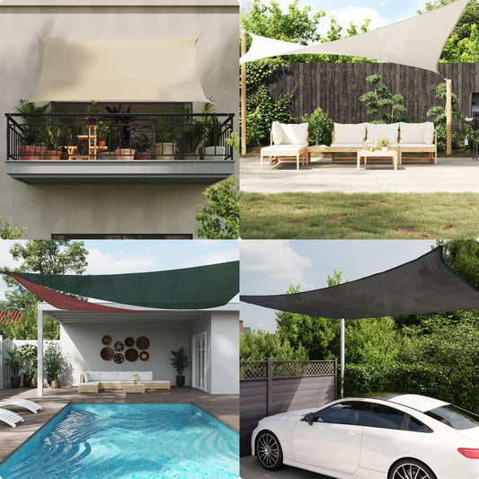 Sunshade Sail 160 g/m² Beige 2x4.5 m HDPE