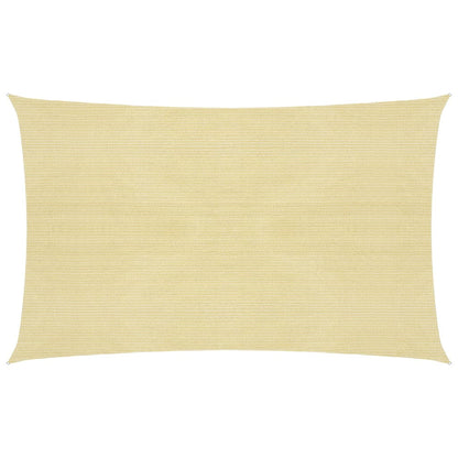 Sunshade Sail 160 g/m² Beige 2.5x4.5 m HDPE