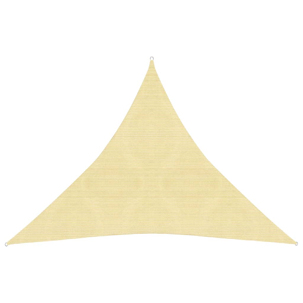 Sunshade Sail 160 g/m² Beige 4x4x4 m HDPE