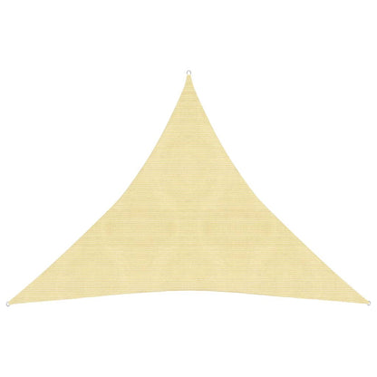 Sunshade Sail 160 g/m² Beige 4x4x4 m HDPE