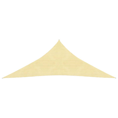 Sunshade Sail 160 g/m² Beige 4x4x4 m HDPE