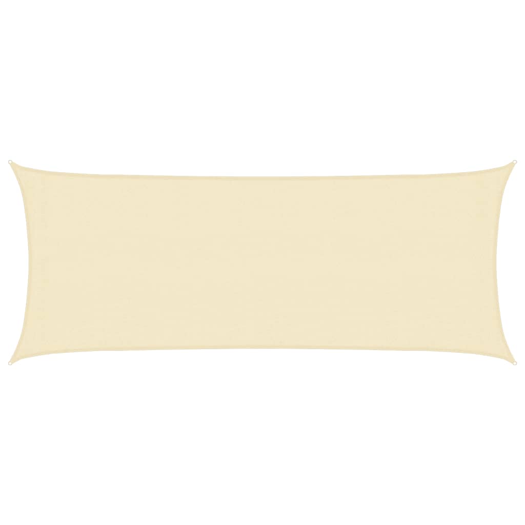 Sunshade Sail 160 g/m² Cream 2x4.5 m HDPE