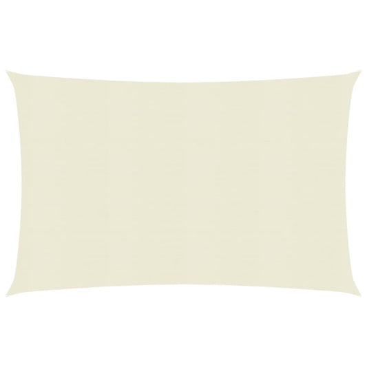 Sunshade Sail 160 g/m² Cream 3x6 m HDPE