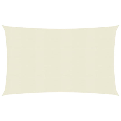 Sunshade Sail 160 g/m² Cream 3.5x5 m HDPE